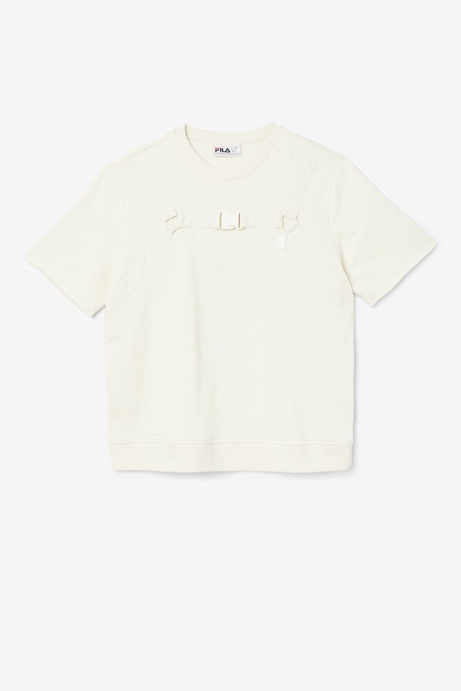 Fila T-Shirt Mens Beige - Keaton Crew - Philippines 0379428-RZ